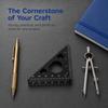 High Precision Measuring Tool Aluminum Alloy Layout Measuring Tool Triangle Ruler  For Woodworking
