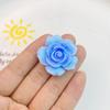 7Pcs New Mini Cute Shiny Roses Flat Back Resin Cabochons  DIY Jewelry Craft Decoration Accessories