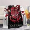 Custom Name Arsenal Flannel Blanket, High Quality Comfortable for All Seasons, Home Decor, Warmth and Comfort
