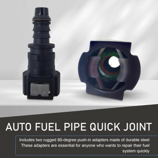 2 PCS Automotive Fuel Line Quick Connector, 9.49-ID8 Nylon 2 PCS #Straight