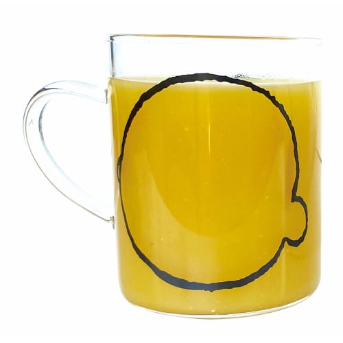 Marimocraft Snoopy Charlie Brown Mug, Heat-Resistant Glass, 330ml, Microwave-Safe, SPV-417, Clear