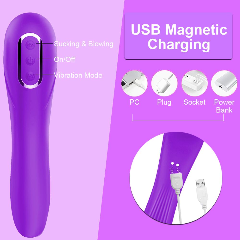 Powerful Sucking Vibrator Nipple Clitoris Stimulator Vagina Vibration Massager Masturbation Tools Women Sex Toy Dildo Vibrator