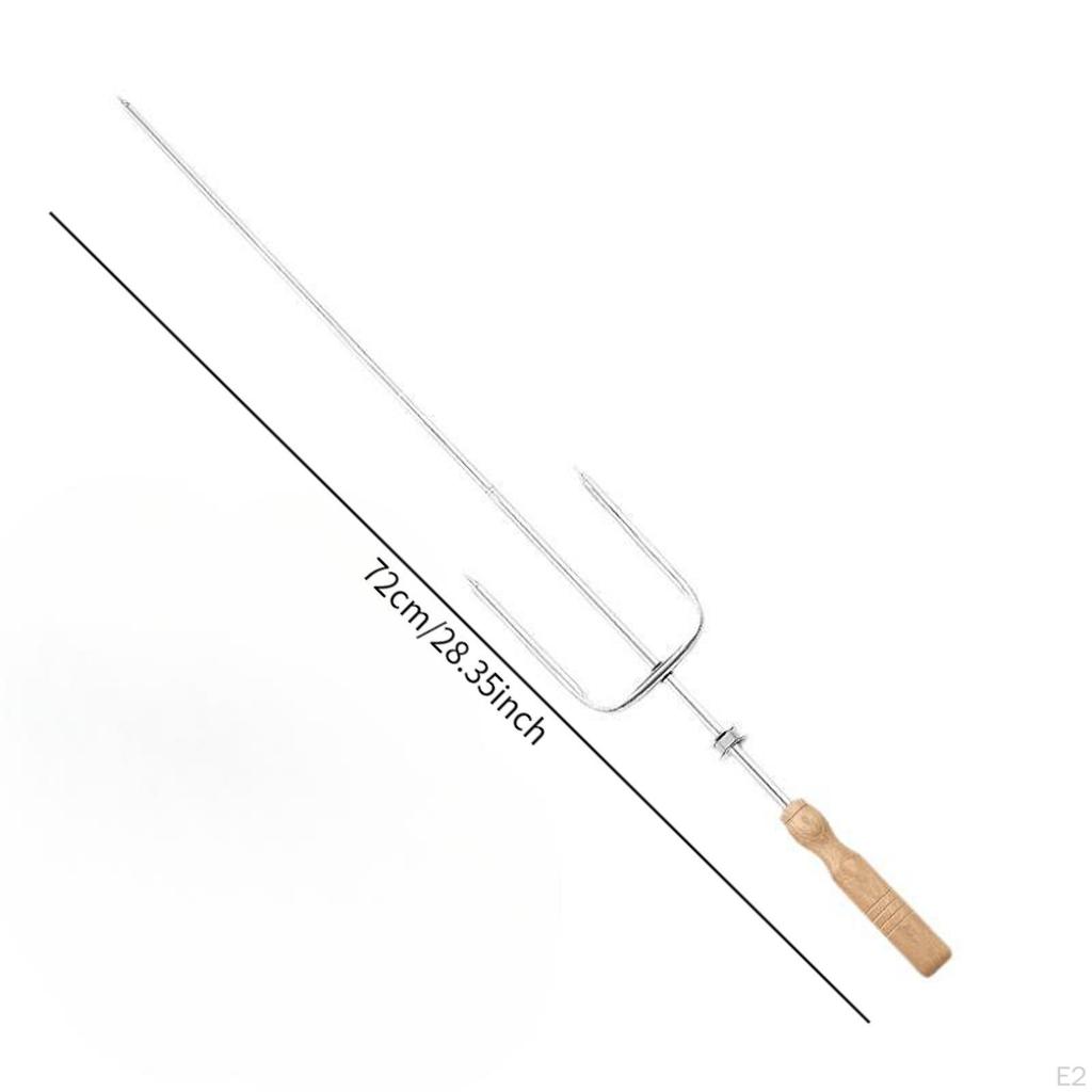 BBQ Fork Grill Skewer Easy To Use Portable Kabob Sticks Cooking Stand for Outdoor Picnic