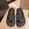 Flip-flops Women's Summer Outer Wear Fashion 2025 New High-end Flat-toed Large-size Sandals Beach Shoes