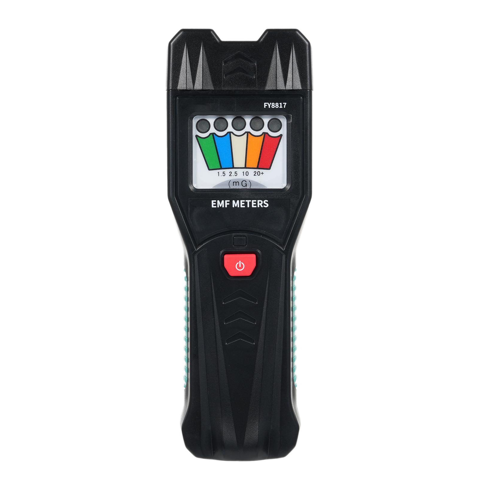 

FY8817 Ручной измеритель ЭДС с 5-светодиодным детектором магнитного поля, бытовое электромагнитное излучение чёрный