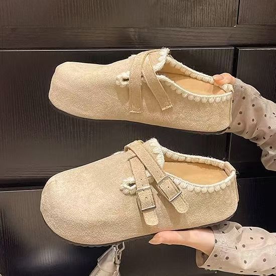 Niche Design Bag Head Slippers Female Internet Celebrity Explosion Mori Korean Version Round Head Slippers Female 2025 Spring and Summer New