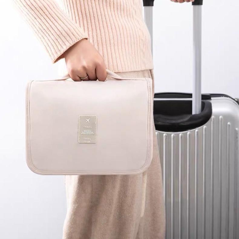 Travel Wash Bag Waterproof Large-capacity Cosmetic Bag Out Portable Storage Dry and Wet Separation Hanging Handbag