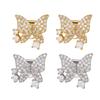 Shining Zircon Stone Butterfly Earphone Charms Compatible for Freeclip 1/2 Models Headphones Ear Clip Decors Secure