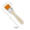 10 Pcs Yellow Nylon Flat Brush Oil Painting Nylon Brush Art Brush Wooden Oil Painting Brush Flat Brush