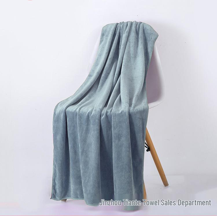 Large Soft Quick-Dry Bath Towel for Adults - Pure Cotton, Absorbent, Thickened, Ideal for Home & Beauty Salons