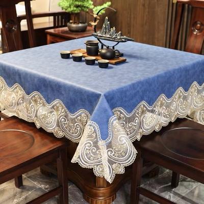 New Blecloth Waterproof And Oil-Proof Leave-In Household Dining Table Tablecloth European Lace Coffee Table Tablecloth