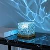 Ocean Wave Projector Table Light with Remote 16 Colors Changing Water Ripple Projection Night Lamp Kids Room Bedroom Bathroom Decorative Ambient