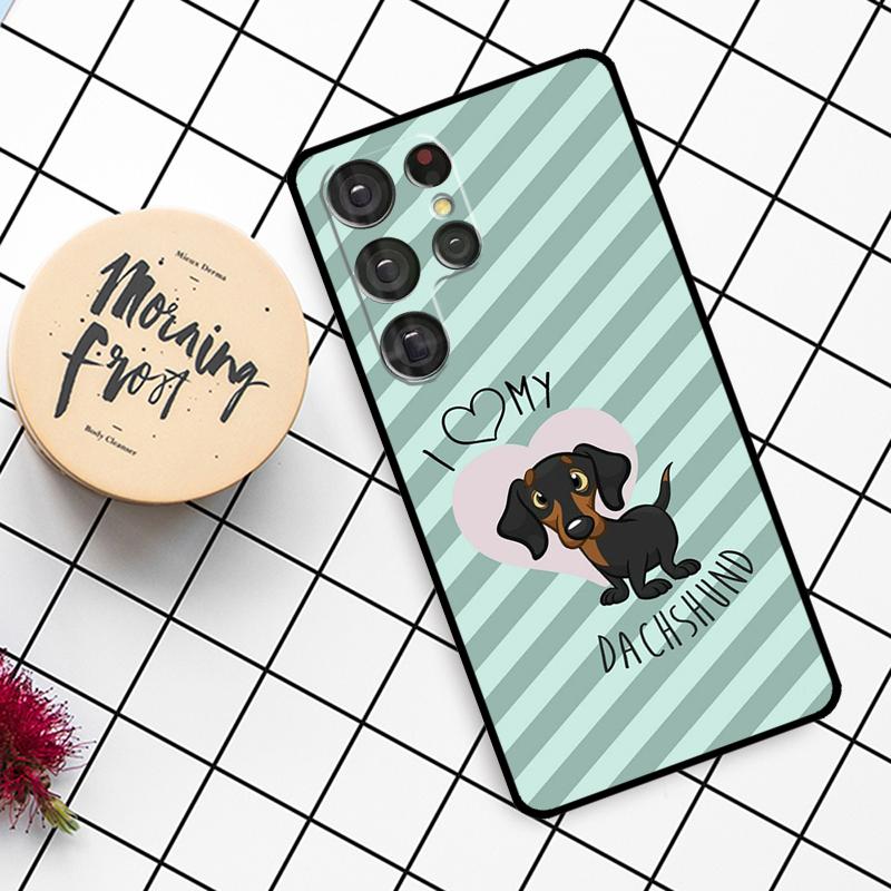 DACHSHUND Case For Samsung Galaxy S23 S21 S22 Ultra S8 S9 S10 Note 10 Plus Note 20 Ultra S20 FE Cover
