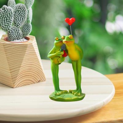 Frog Figurine for Decoration And Gifts Gardens Lawns Ponds Desktop