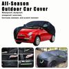 All-Season Car Cover for Fiat 500 500C 500E 2007- - Outdoor Full Protection, Waterproof Dustproof Heat-Resistant Accessories