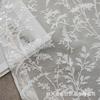 American Farmhouse Sheer Curtain With Lace Jacquard White Decorative Window Treatment Living Room Bedroom Dining