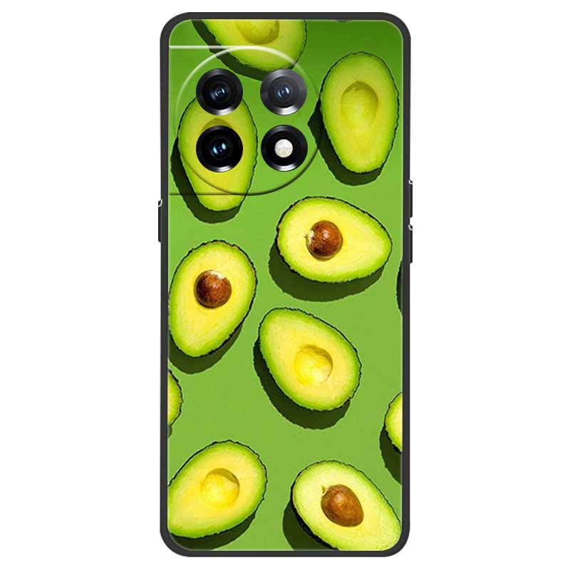 For OnePlus 11 5G Case One Plus 11R Flower Marble Black Bumper Soft TPU Silicone Cover for OnePlus 11 / 11R 5G Phone Cases Capas