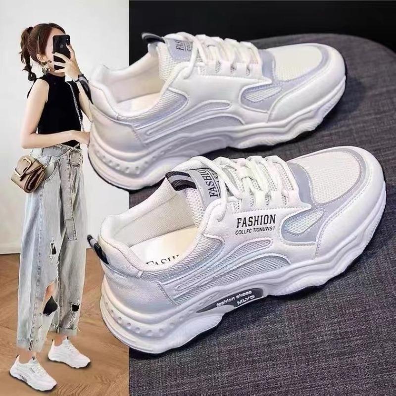 Women's Shoes Casual Fashion Spring New Mesh Platform Sports Casual Shoes White Shoes Women's Shoes