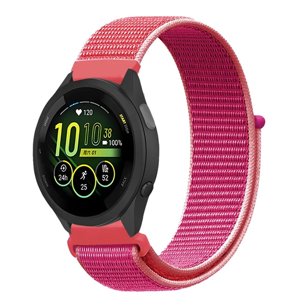 20mm 22mm Pletený nylonový smyčkový řemínek pro Garmin Forerunner 165 55 965 265 255 955 Venu 3 Náramek pro Garmin Active/Vivoactive 5