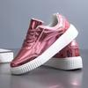 Women's Shoes Quality Patent Leather Sequins Casual Shoes Women Sneakers Outdoor Sport Skateboard Shoes Lace Up Vulcanized Shoes