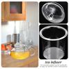 Teesieb Infuser Glasfilter Loser Sieb Siebe Teekanne Blattstecher Topf Deckel Klare Filter Zubehör Ersatz