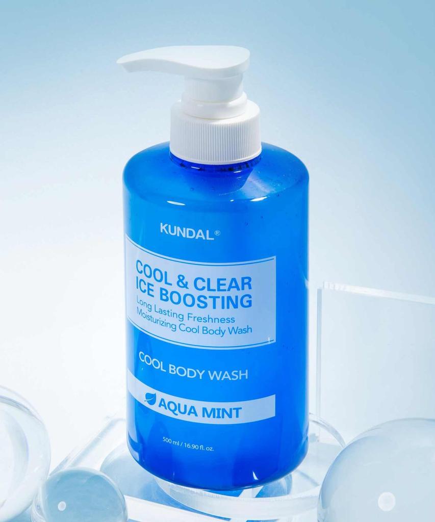 Cool & Clear Ice Boosting Cool Body Wash Aqua Mint 500ml 2-pack