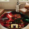 Horror Movie Characters Round Rug for Livingroom,Bedroom, Palyroom, Chair Rug, Area rug, Circle Carpet, Large Size Fan Christmas gift