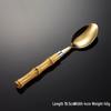QianXing Stainless Steel Bamboo Handle Dinner Spoon Set