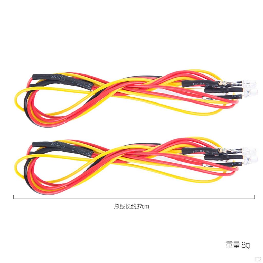37mm Side Rear Light Group Set RC Car Reversing Lamp