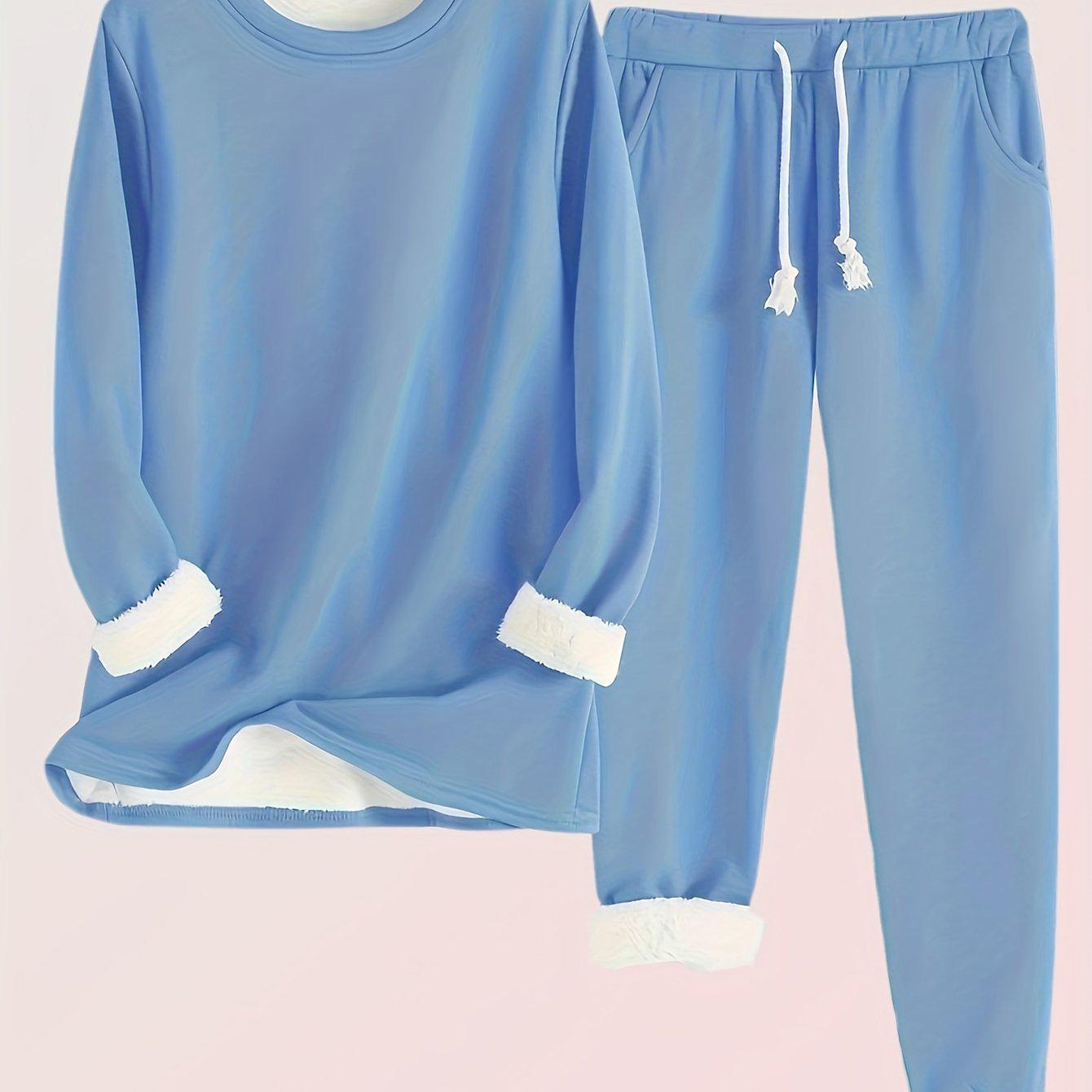 

European-American Fleece Thermal Set with Velvet Plus Warmth - Style N 54765 XL королевский синий