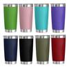 20Oz Stainless Steel Double Wall Insulated Tumblers Vacuum Cup with Straw and Lid  Keep Cold Hot Drinking Water Bottle 10colors