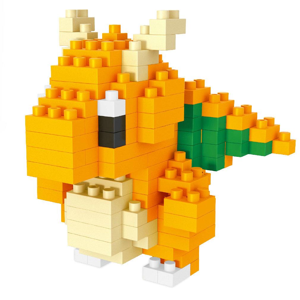 עשה זאת בעצמך אבני פוקימון קטן קריקטורה מיני אבן בניין פיקאצ'ו Charizard Eevee Mewtwo אנימה להרכיב דגם פעולה בובות צעצועים