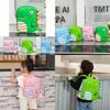 Cute And Stylish 3d Dinosaur Kids Backpack With Breathable Oxford Fabric Design