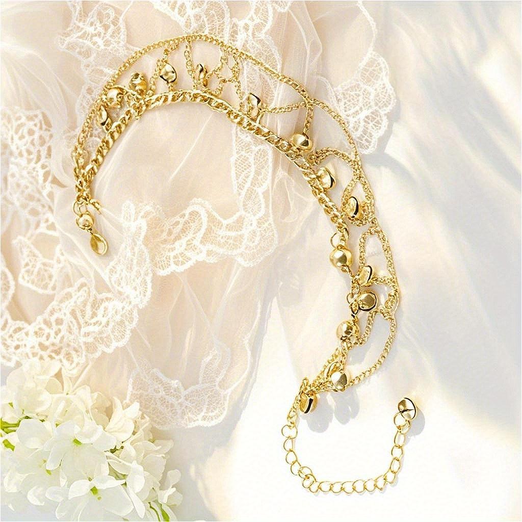 European and American women's fashionable bohemian chic Su bell ankle chain