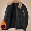 Veste d'hiver pour homme, nouvelle, ample, style utilitaire, en laine d'agneau, multi-poches, polaire, épaissie, thermique