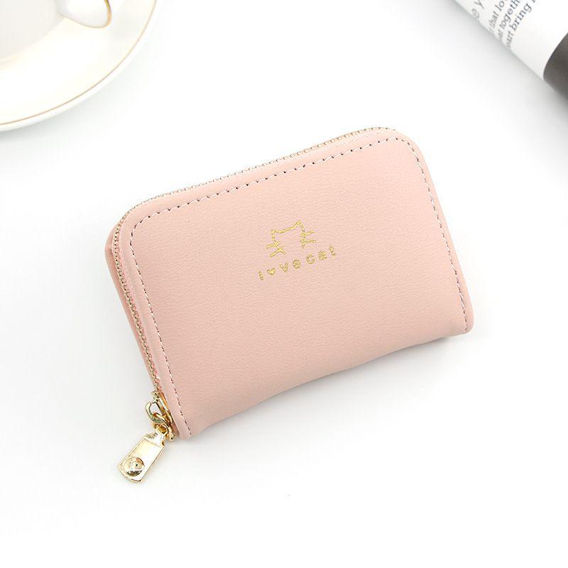 Women's Zipper Card Holder - Multi-Card Slot, Large Capacity, Mini Coin Purse