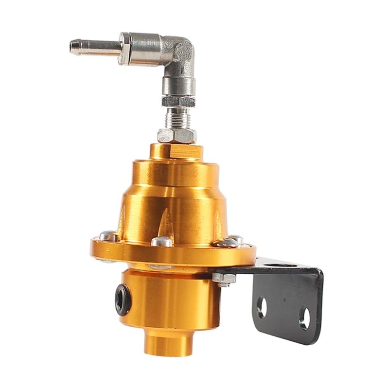 Adjustable Fuel Pressure Regulator with Gauge Kit 7Colors Aluminum Car Refitting Fuel Supercharger Universal