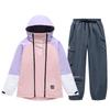 Unisex Winter Ski Suit: Windproof, Water-Repellent Jacket and Pants for Outdoor Snowboarding and Skiing.