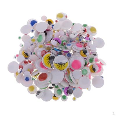 300x 6-35mm Yeux mobiles Googly DIY Scrapbooking Loisirs Créatifs Poupées Enfants