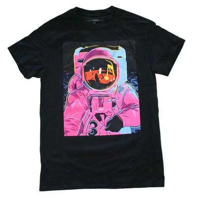 Astronaut Moon Walk Men's Graphic Print Short Sleeve T-shirt - NWT