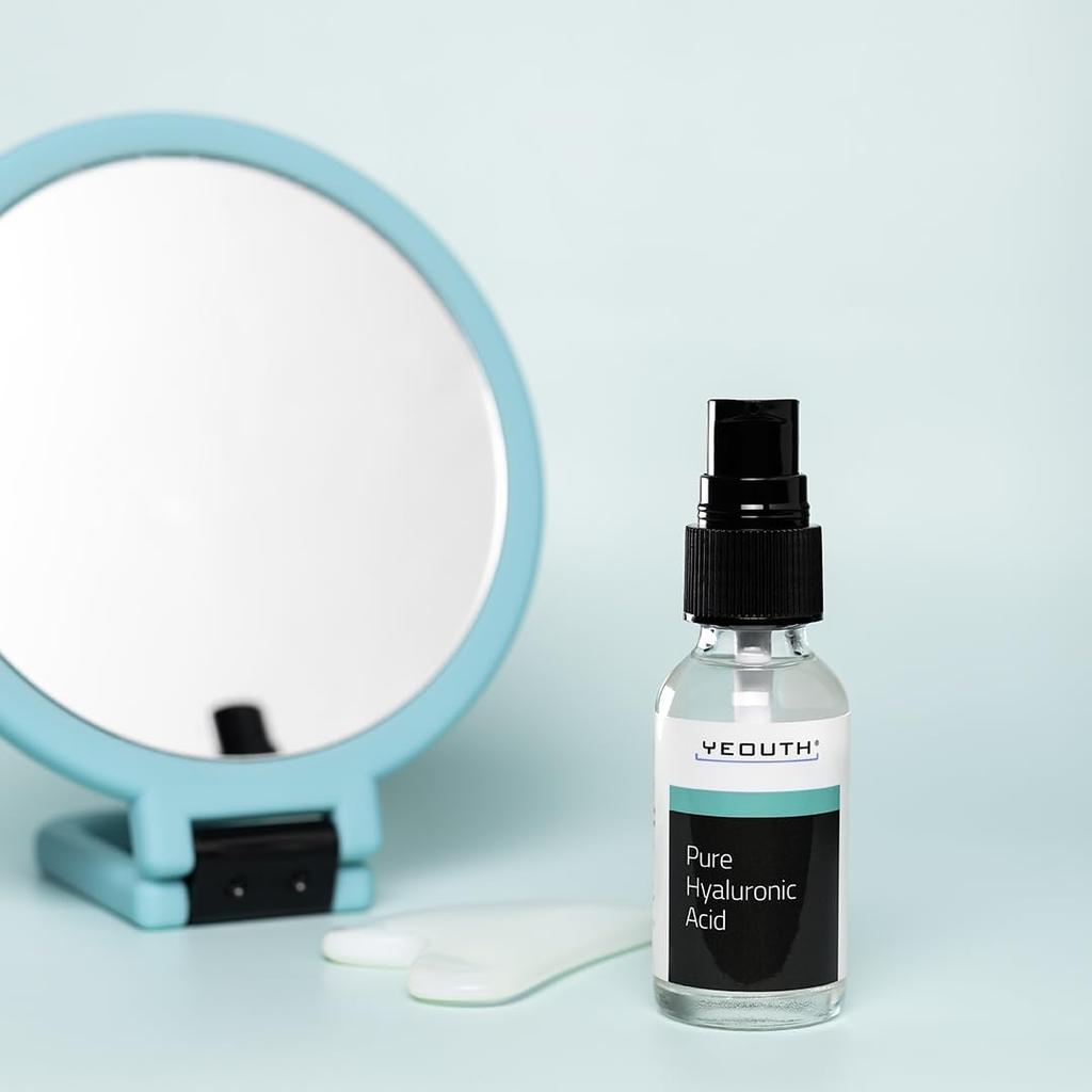 YEOUTH Hyaluronic Acid Face Serum 30ml (1oz) Moisturizing Skin Care Gentle Formula Light Texture Easy to Use for Daily Skin Care hyaluronic acid face