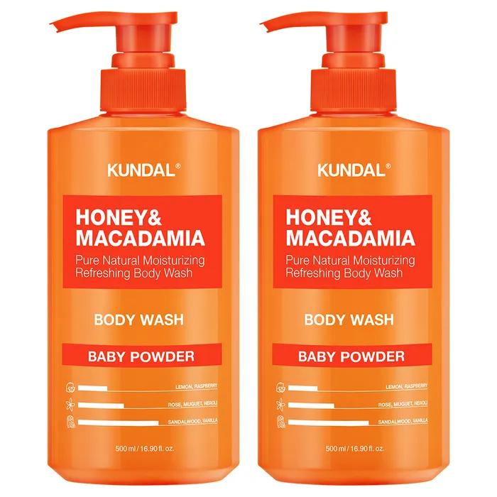 Gel de duș pur cu miere și macadamia 500ml x 2