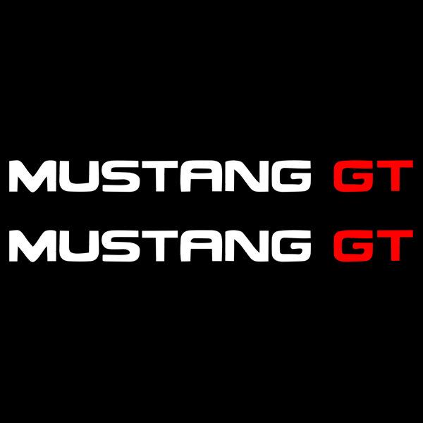 

Ford Mustang GT Reflective Windshield & Rear Window Sticker красный/серебряный