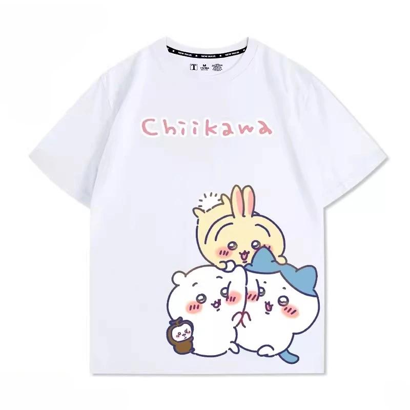 Cute Cartoon Printed Men's and Women's T-shirts for Outdoor Street Leisure, Fashion, Sports, Harajuku Children's Short Sleeves