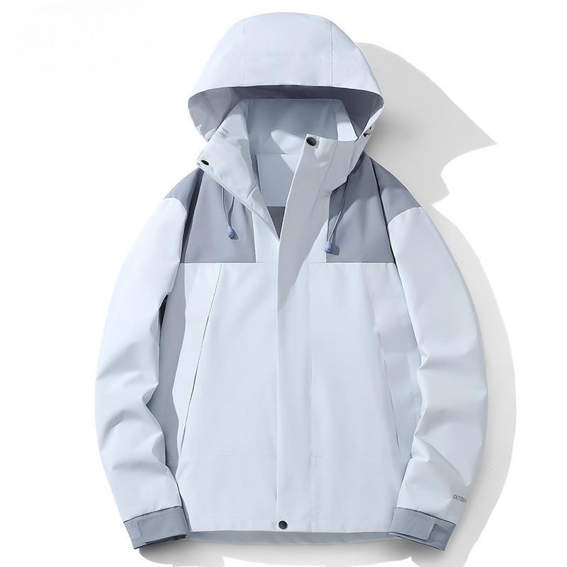 

Spring and Autumn Thin Single Layer Jacket Men s and Women s Jacket Waterproof Windproof Casual Loose Windbreaker Jacket 3XL