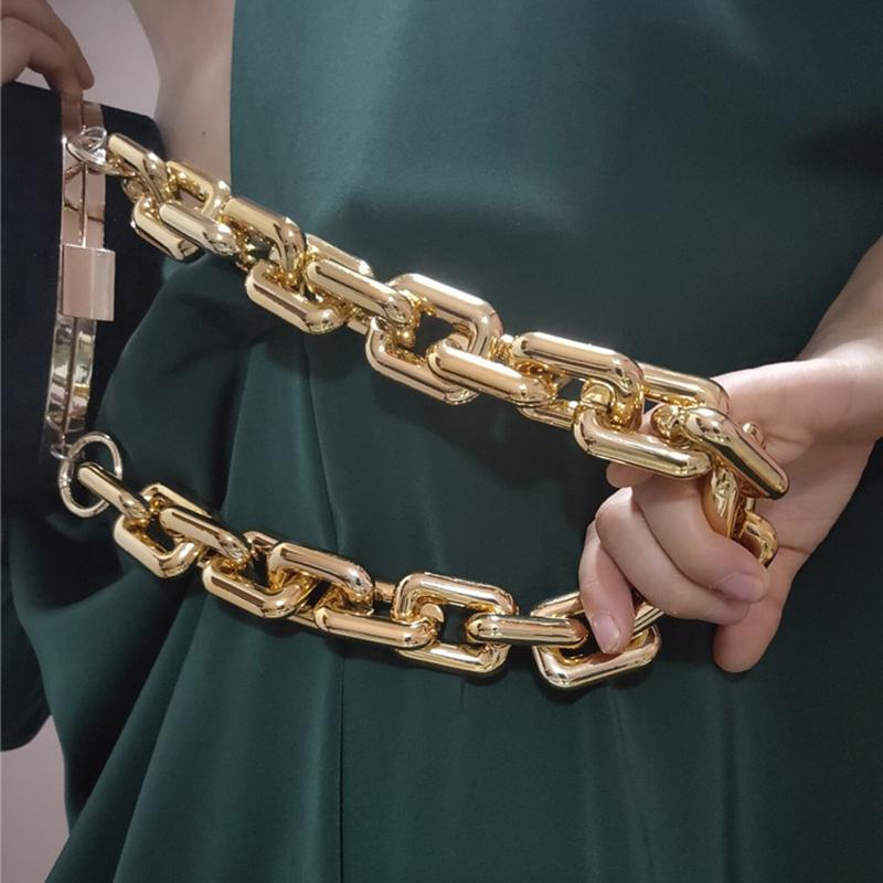 Versatile Bag Chain Wide Chain Golden Luxury Fashion Bag Accessories Fashion Hot Selling Bag Chain Atmosphere MIT