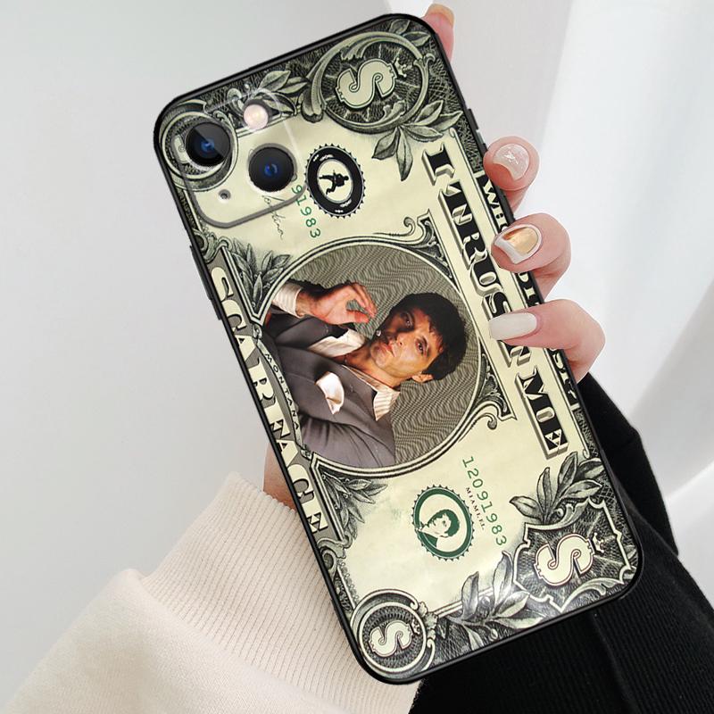 Scarface Tony Montana Phone Case For iPhone 11 12 13 14 15 16 Pro Max Mini X XR XS Max Plus Cover Funda