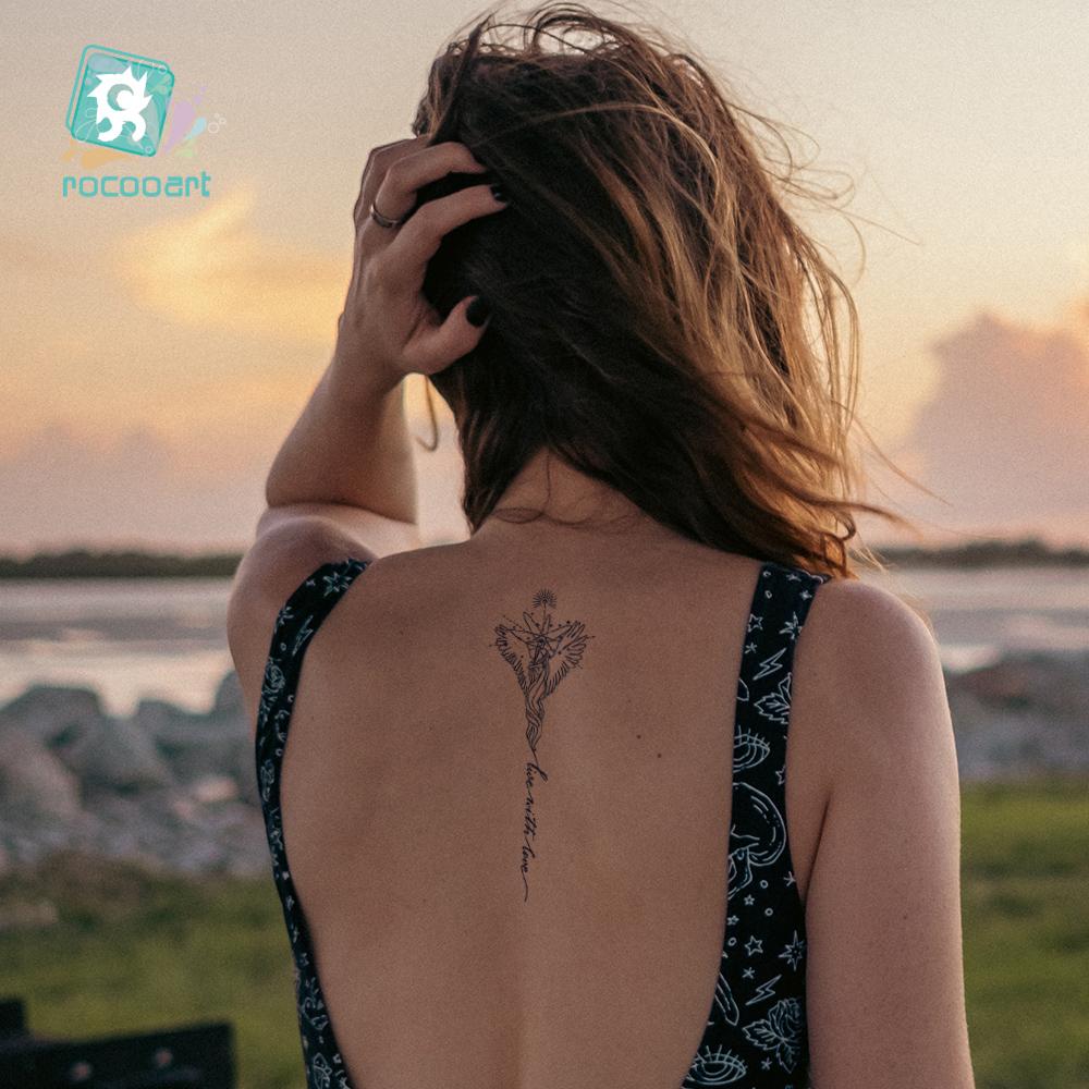 Sexy Women Temporary Tatoo Designs Waterproof Temporary Long Lasting 2 Weeks Tattoos Semi Permanent Effect
