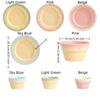 Eiscreme-förmige Keramik-Joghurt-Schale Cremefarbene Essteller Minimalistischer Frühstücksteller Café