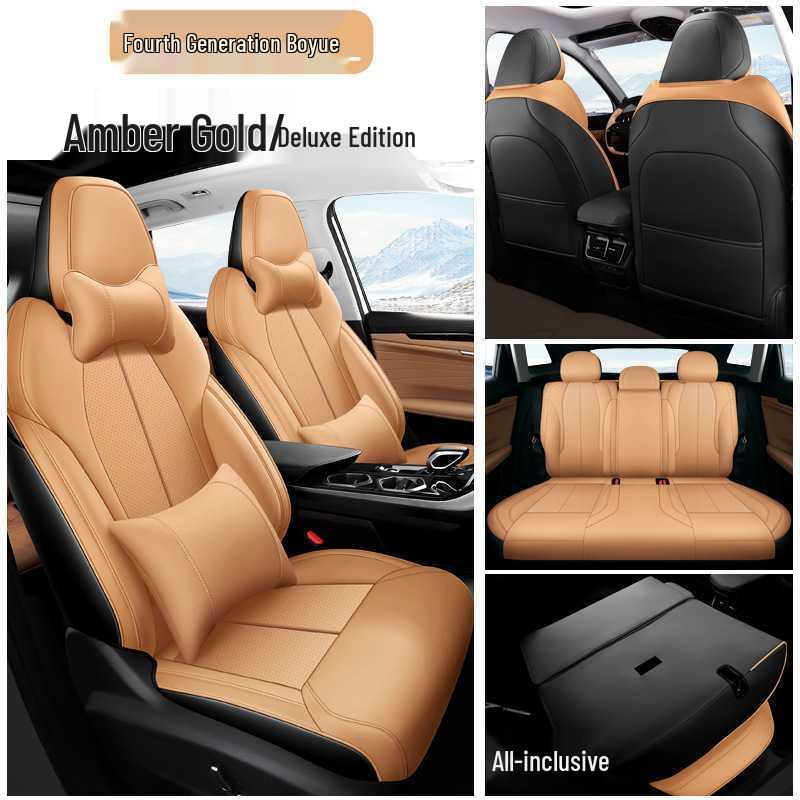 All-Season, Fully Enclosed Seat Covers for 25 Geely Boyue L Models & 24 Seat Cushion Options